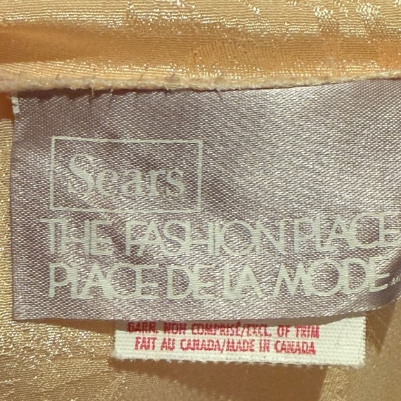 Vintage 1980s Sears Butter Yellow Double Button Flowy Midi Dress - Picture 6 of 6